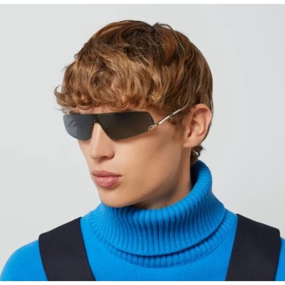 Gucci Black and Silver Sunglasses main image 5